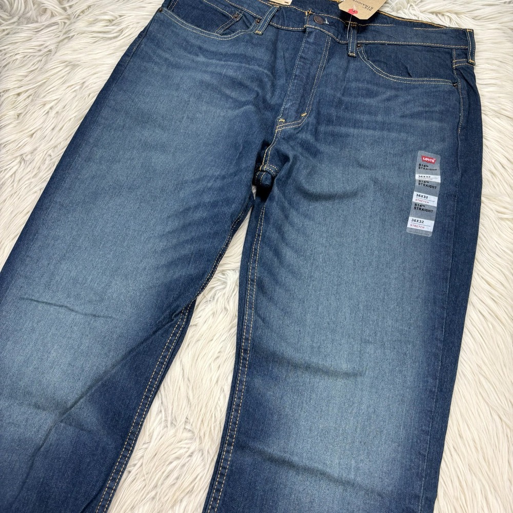 NWT Levi's Men's 35 x 32 Medium Wash 514 Straight Leg‎ Jeans Classic - Picture 5 of 7